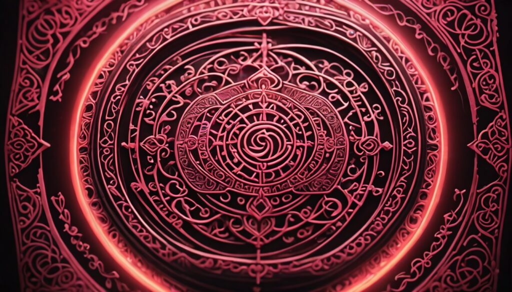 복잡한 기하학적 문양의 디자인