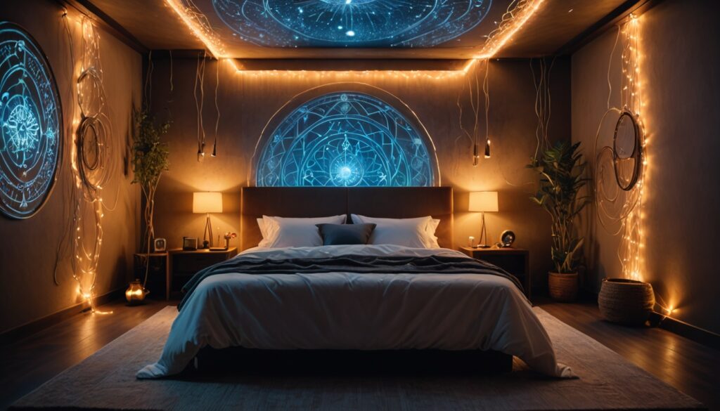 "수맥과 빙의를 차단하는 잠자리 풍수 비방을 설명하는 현중스님의 영성 지침"